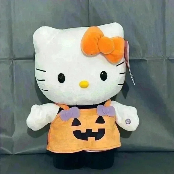 Hello Kitty Halloween Side Stepper Orange Pumpkin new - Picture 1 of 8